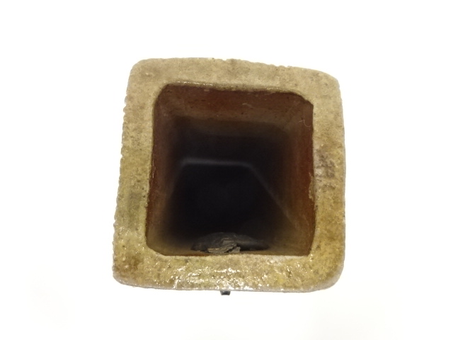  備前焼　上田玄明造　掛花入